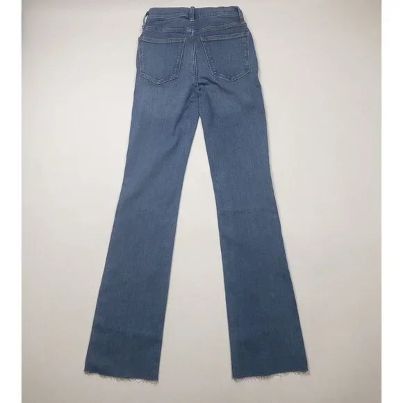 Madewell Taller Kick Out Crop Jeans Cherryville Wash Raw-Hem Womens 23TL [NJ434] - Picture 15 of 16